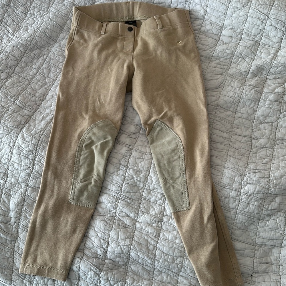 Horze dressage, riding pants, khaki